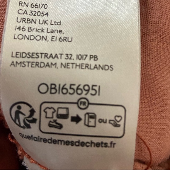 Free People drawstring cotton parachute pants sz XS coral 🪸 - Picture 9 of 9